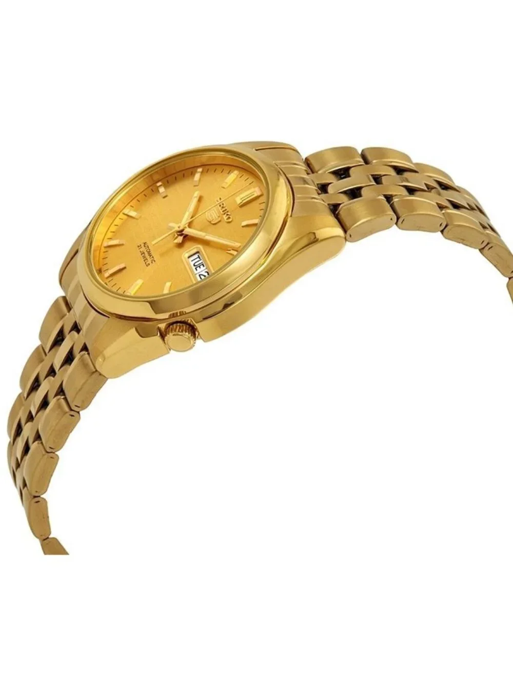 NWT Seiko Series 5 Automatic Gold Dial Men's Watch